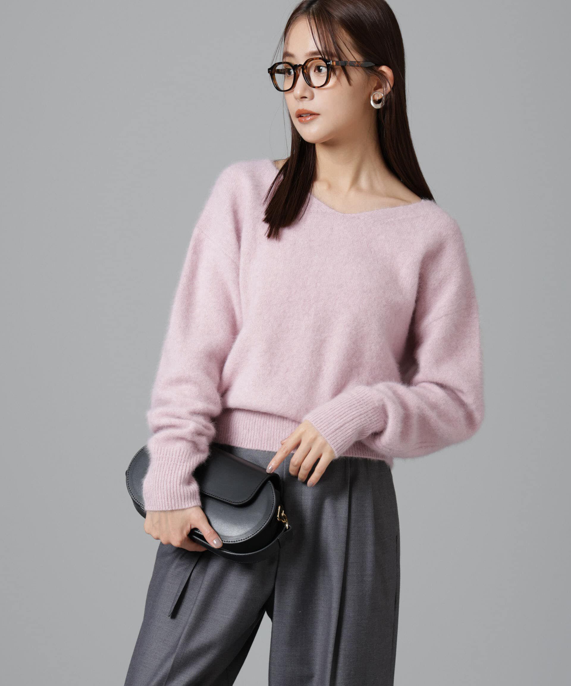 nano･universe「ウォッシャブルフォックスVネックプルオーバー」|ニット・セーター|