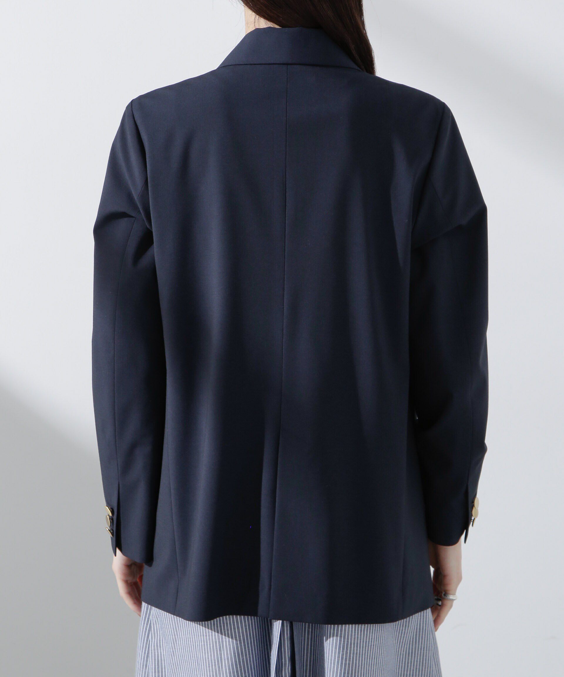 nano･universe「トロストレッチダブルジャケット(セットアップ可)」|テーラードジャケット|