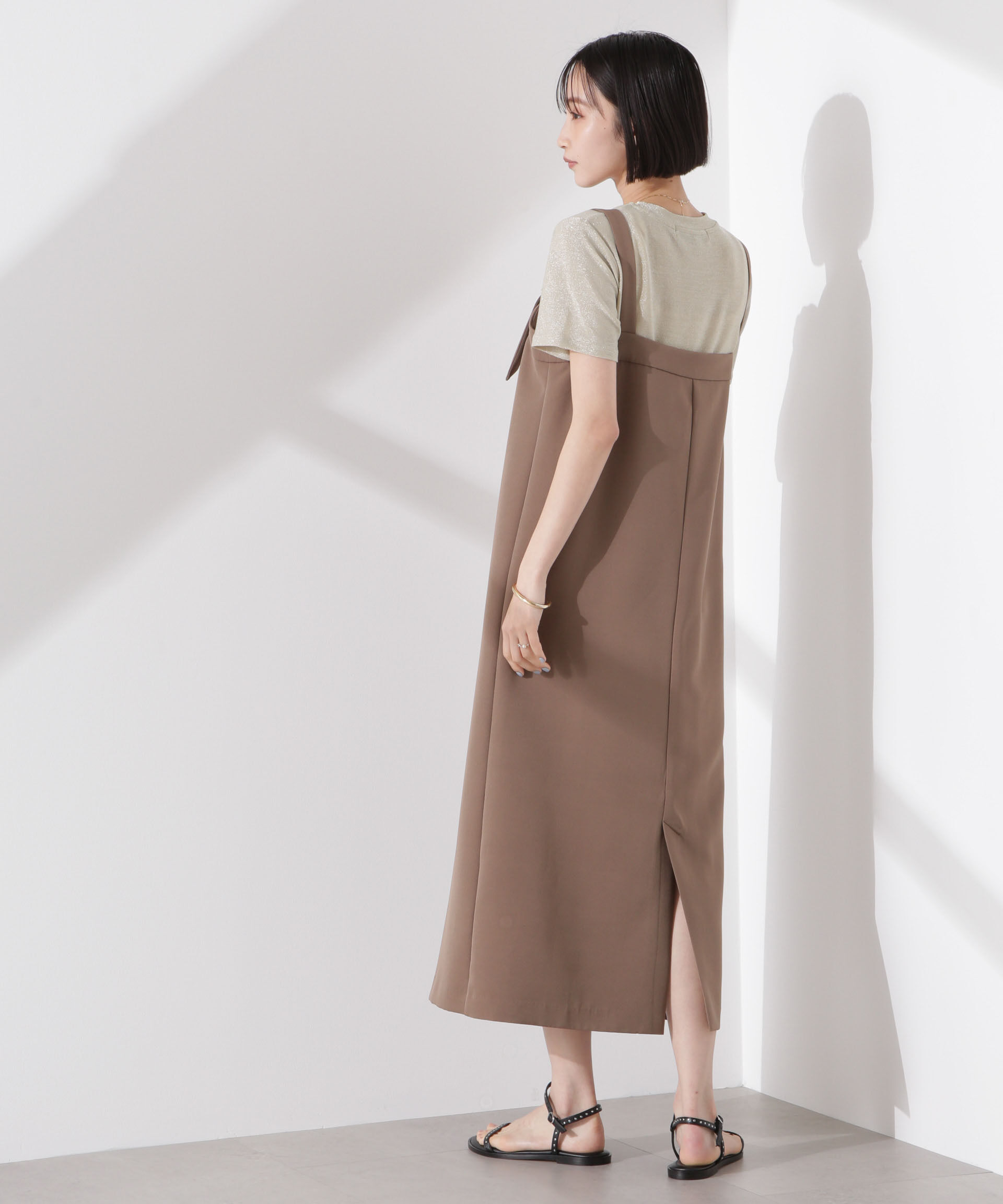 nano･universe「ラメカットクルーネックＴシャツ」|Tシャツ・カットソー|