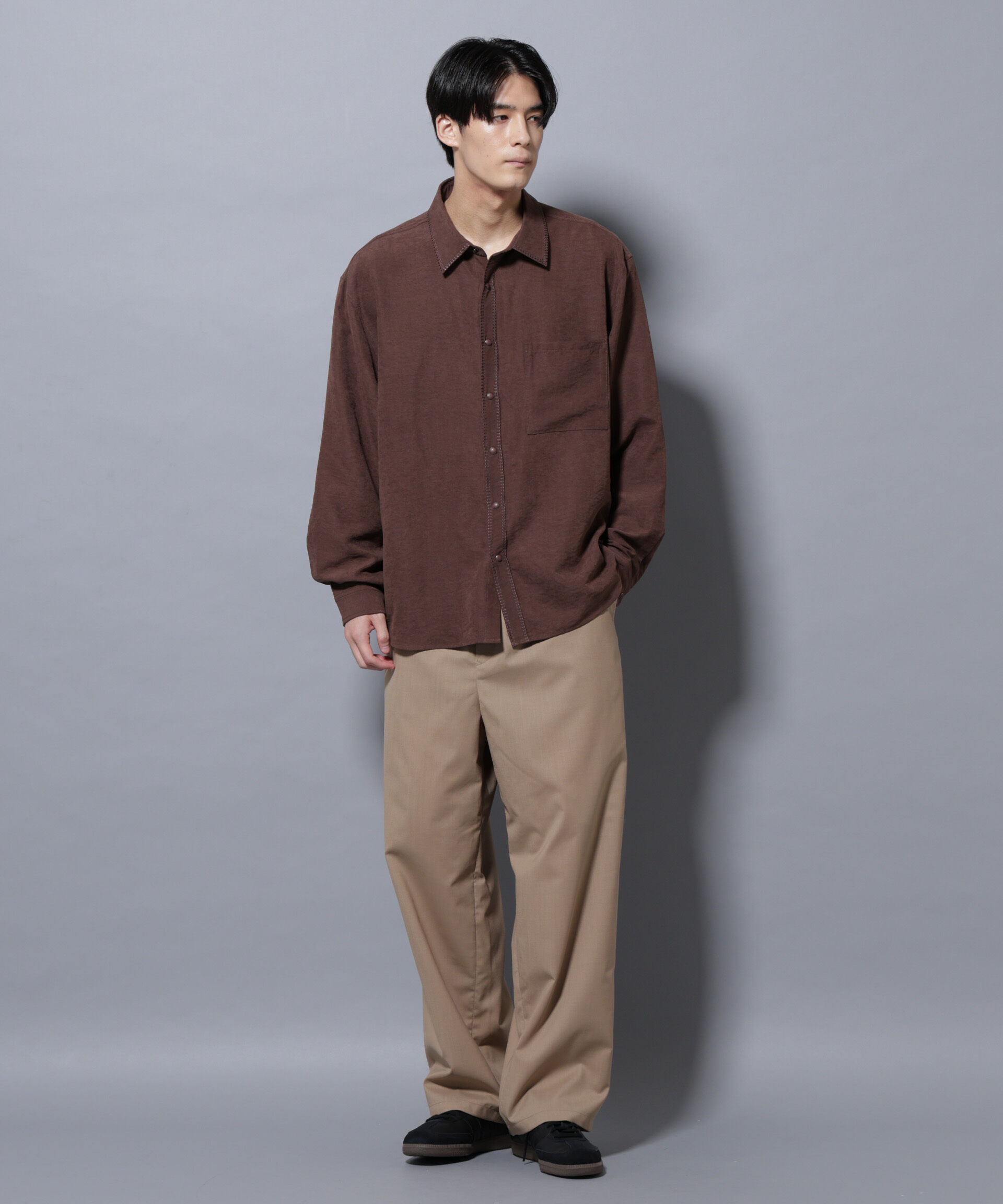 nano･universe「「大人のワイドパンツ」TWソロテックスワイドイージースラックス」|チノ|