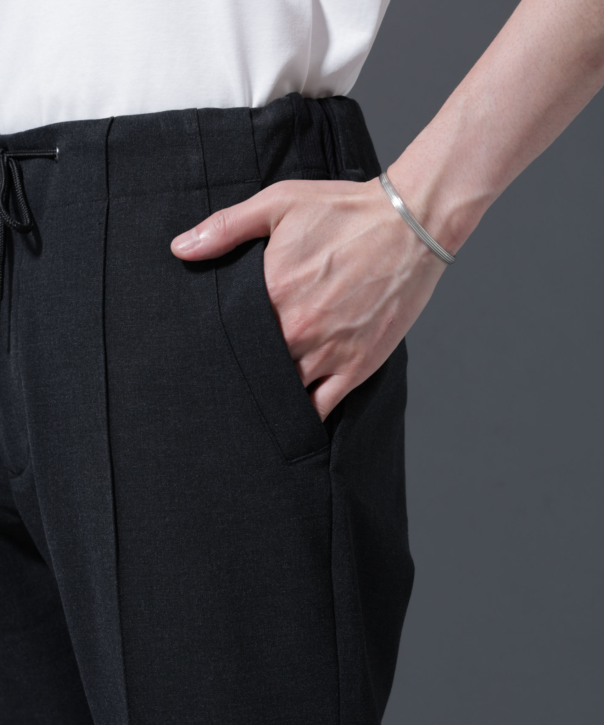 nano･universe「サイドリブストレッチイージーパンツ」|チノ|