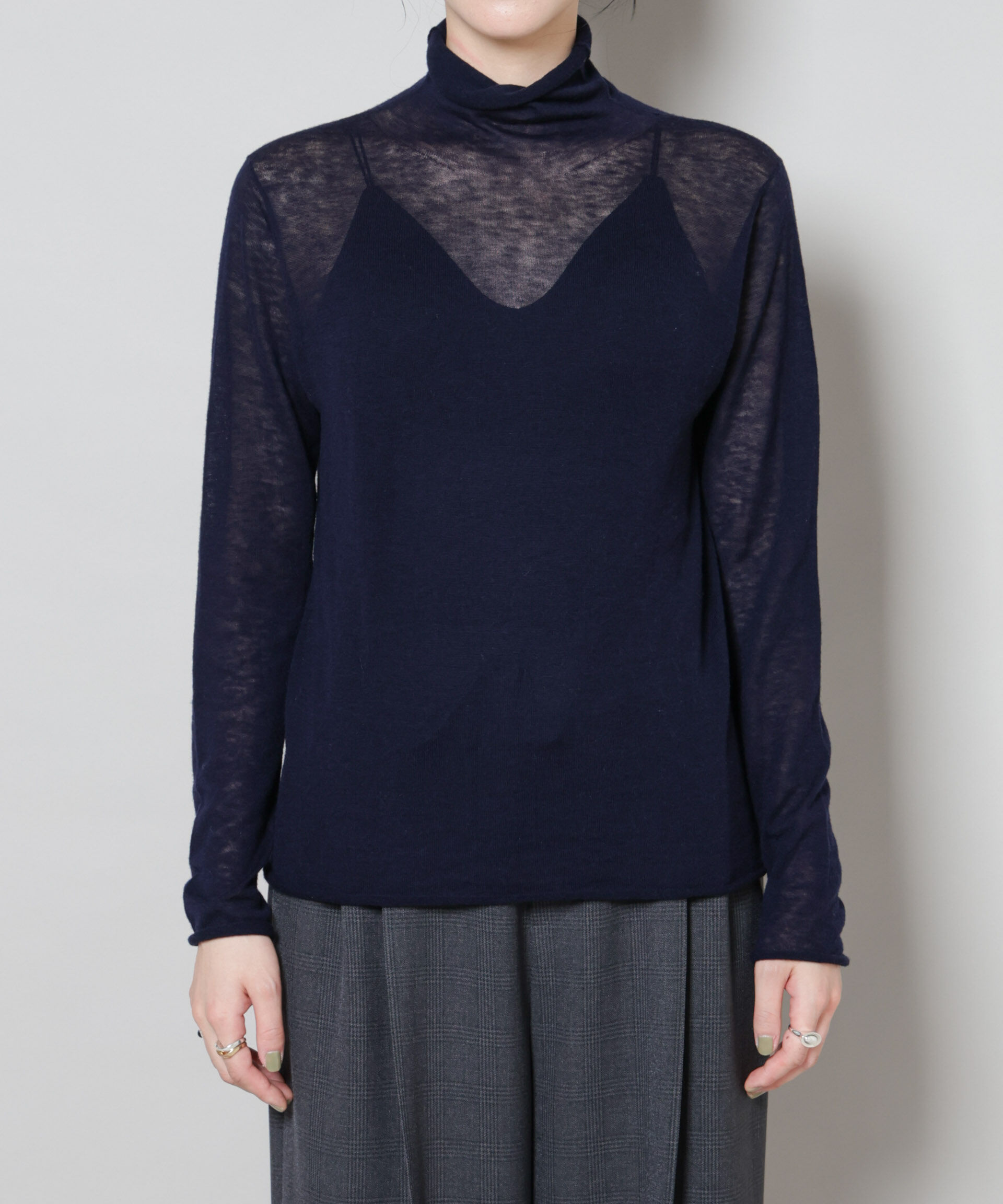 nano･universe「スイビウールタートルネックニットプルオーバー」|ニット・セーター|