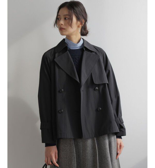 組曲「タイプライターショート トレンチコート」|トレンチコート|ブラック系