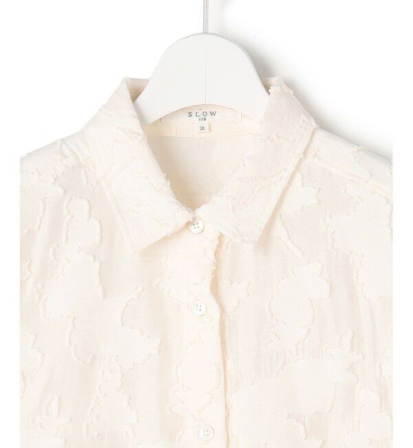 23区「【SLOW/一部店舗限定】カットジャカード シャツ」|シャツ・ブラウス|