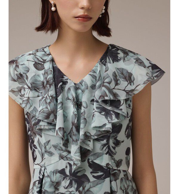 Diagram「フラワープリントフリルワンピース」|ワンピース|