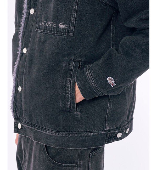 LACOSTE「ボアライニングデニムジャケット」|ブルゾン・スタジャン|