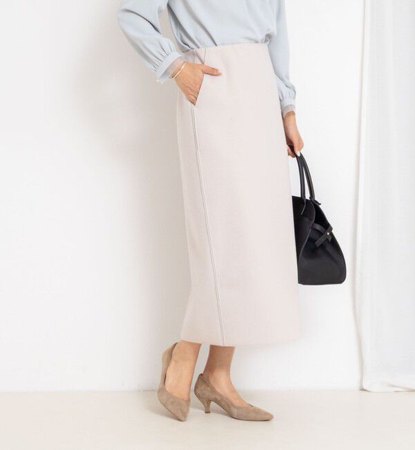 NOLLEY'S「【一部WEB限定カラー＆サイズ】ウォッシャブルＷジャージタイトスカート」|タイト|