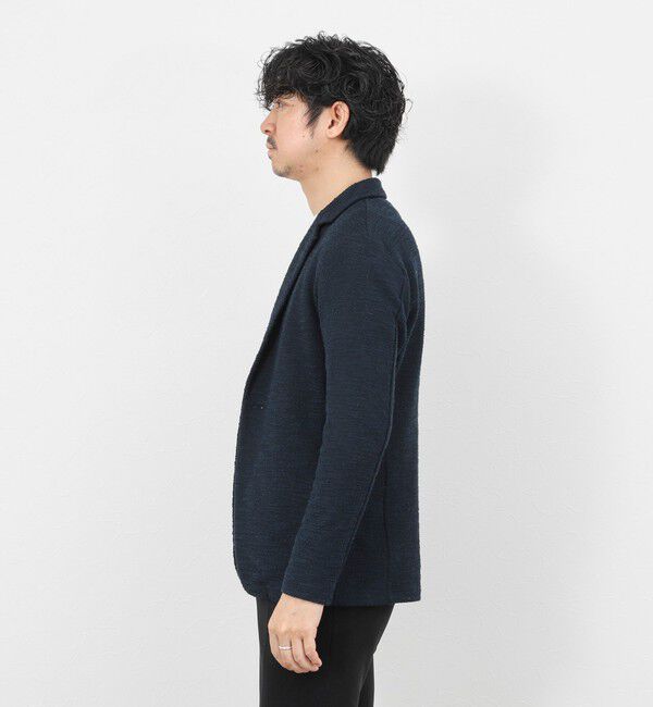 Stutostein「《ビジカジ対応》ツィードジャージーテーラーCD 26SS」|カーディガン|