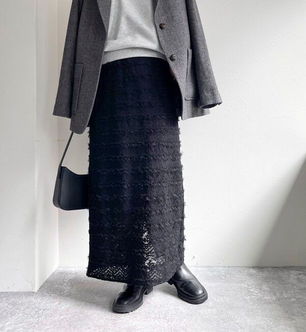 fredy emue「起毛レースタイトスカート」|スカート|