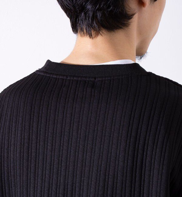 GLOSTER「【GLOSTER/グロスター】 ストライプ キルティング スウェット プルオーバー」|スウェット・ジャージ|