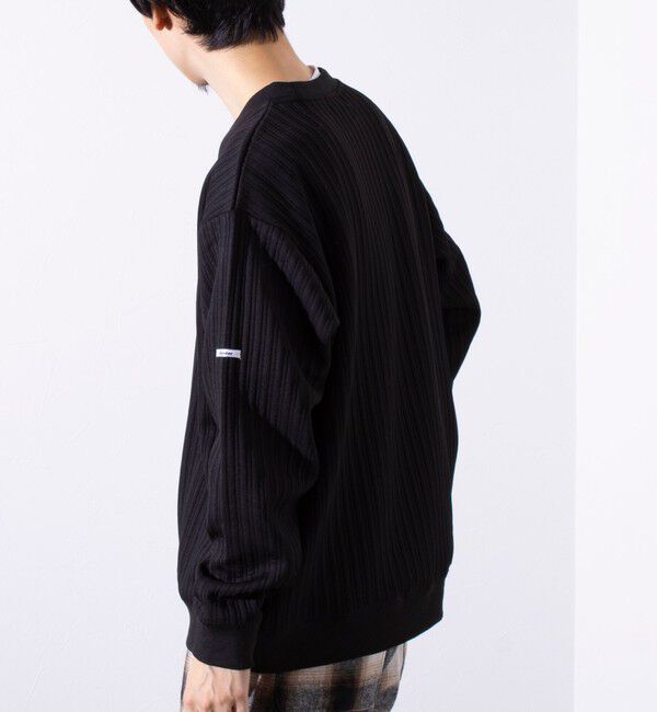 GLOSTER「【GLOSTER/グロスター】 ストライプ キルティング スウェット プルオーバー」|スウェット・ジャージ|