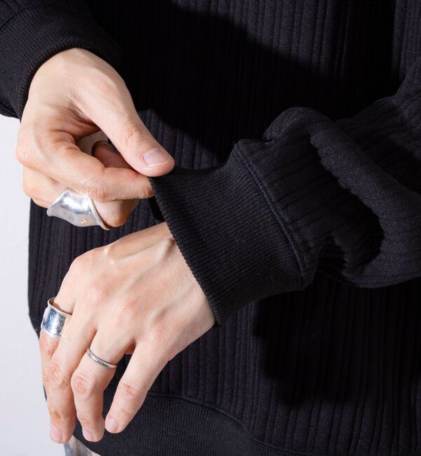 GLOSTER「【GLOSTER/グロスター】 ストライプ キルティング スウェット プルオーバー」|スウェット・ジャージ|