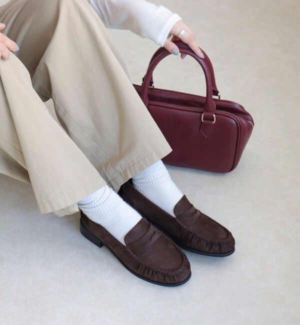 fredy emue「ポリスエードギャザーローファー」|その他|