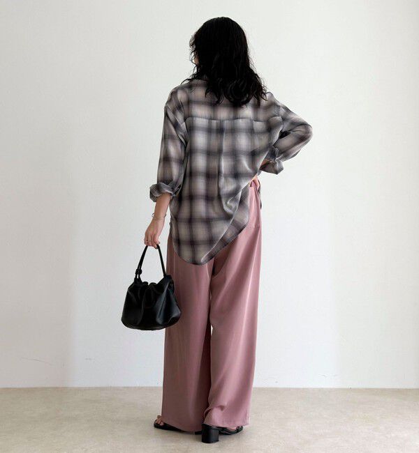 fredy emue「ツイルサテンイージーパンツ」|チノ|