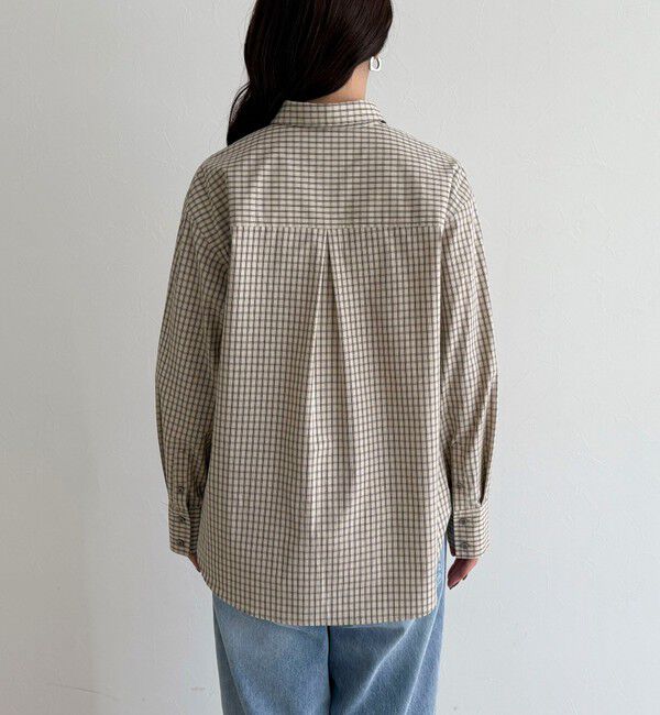 fredy emue「チェック刺繍シャツ」|シャツ・ブラウス|