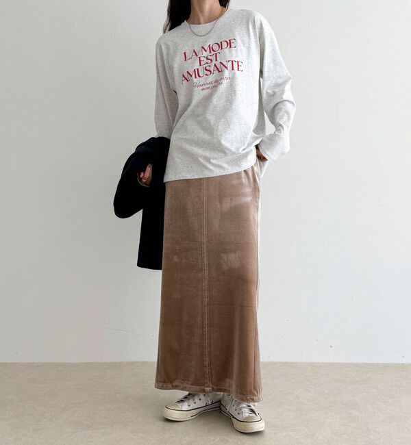 fredy emue「ベロアタイトスカート」|スカート|