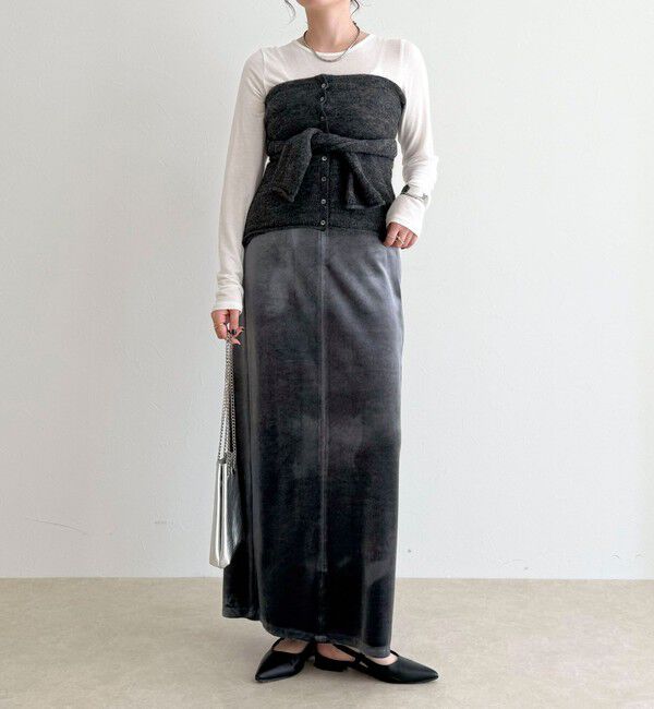fredy emue「ベロアタイトスカート」|スカート|