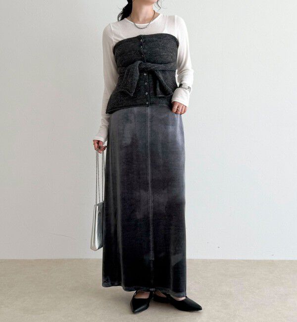 fredy emue「ベロアタイトスカート」|スカート|
