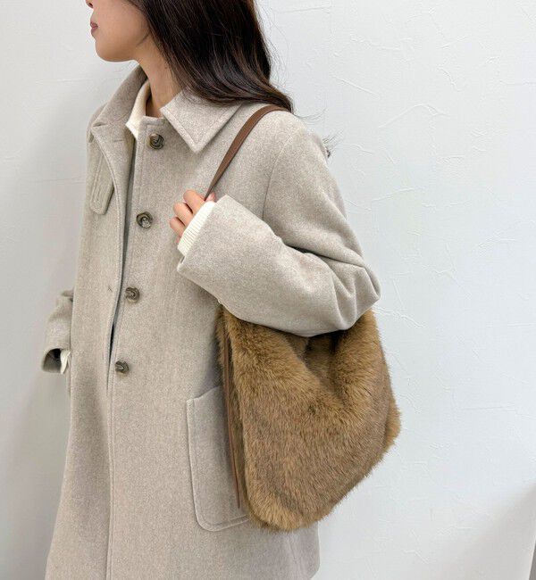 fredy emue「バックルワンハンドルファートートバッグ」|トートバッグ|ブラウン