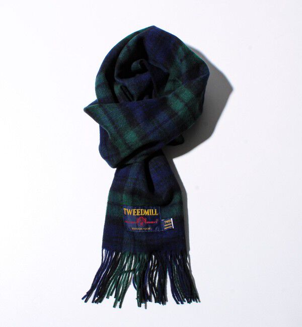 GLOSTER「【TWEED MILL/ツイードミル】ウールチェックストール25」|マフラー|