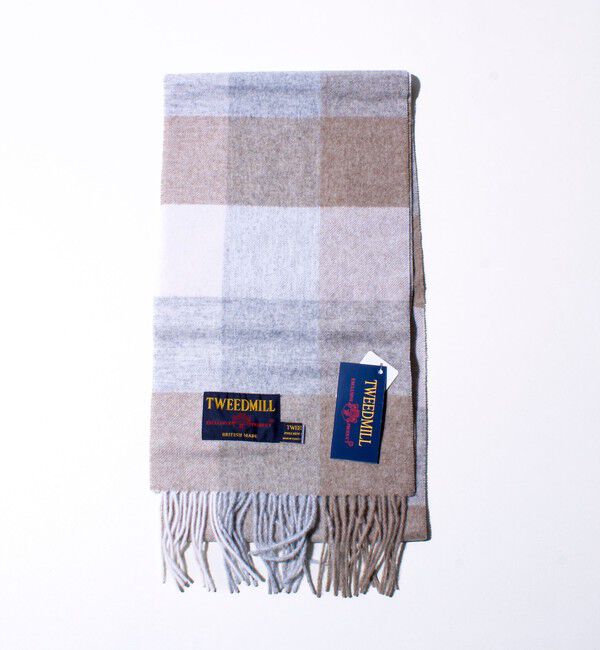 GLOSTER「【TWEED MILL/ツイードミル】ウールチェックストール25」|マフラー|