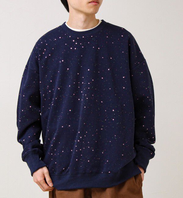 GLOSTER「星穴ネップボンディング クルーネックスウェット」|スウェット・ジャージ|