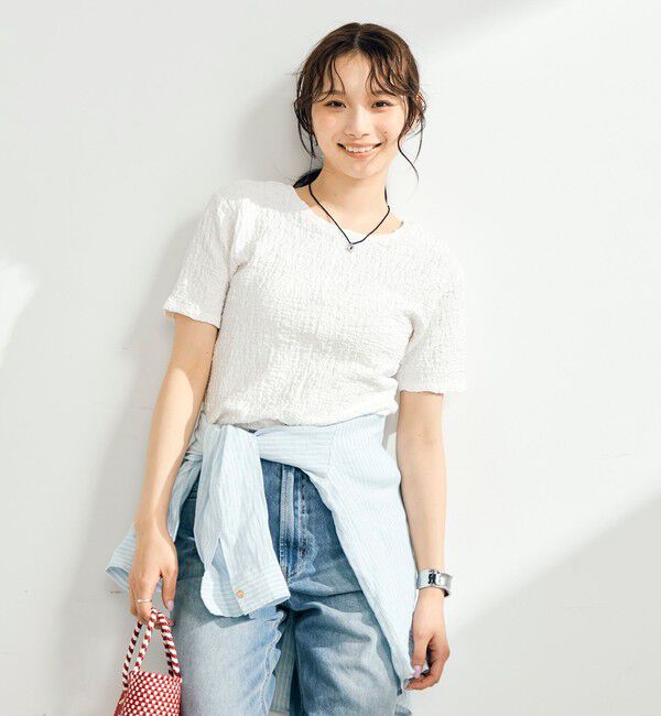 fredy emue「ぽこぽこ2WAYスリットプルオーバー」|Tシャツ・カットソー|