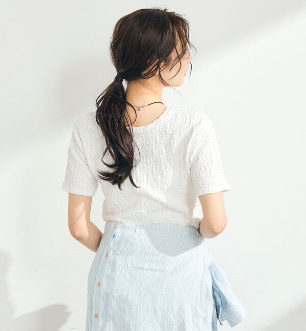 fredy emue「ぽこぽこ2WAYスリットプルオーバー」|Tシャツ・カットソー|