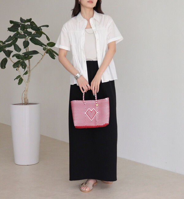 fredy emue「シャーリング半袖シャツ」|シャツ・ブラウス|