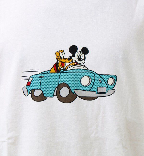 GLOSTER「【DISCUS】Disney ミッキープリントTシャツ」|Tシャツ・カットソー|