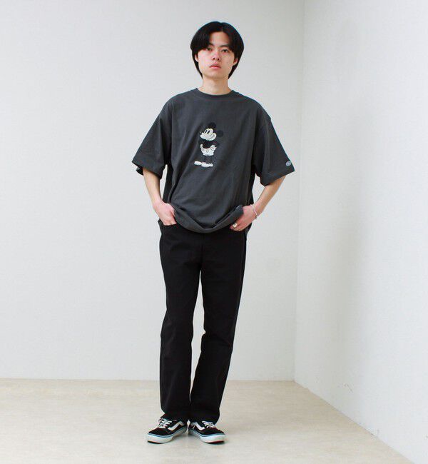 GLOSTER「【DISCUS】Disney ミッキープリントTシャツ」|Tシャツ・カットソー|