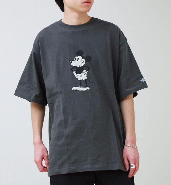 GLOSTER「【DISCUS】Disney ミッキープリントTシャツ」|Tシャツ・カットソー|