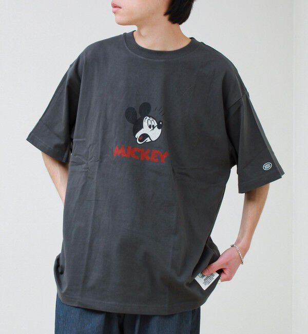 GLOSTER「【DISCUS】Disney ミッキープリントTシャツ」|Tシャツ・カットソー|