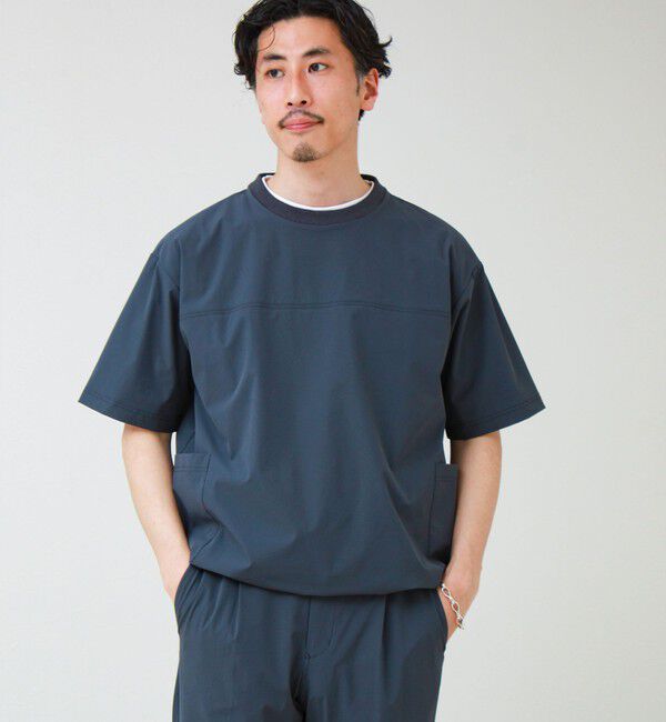 GLOSTER「【接触冷感/セットアップ着用可能】SoftCool サイドポケットTシャツ」|Tシャツ・カットソー|