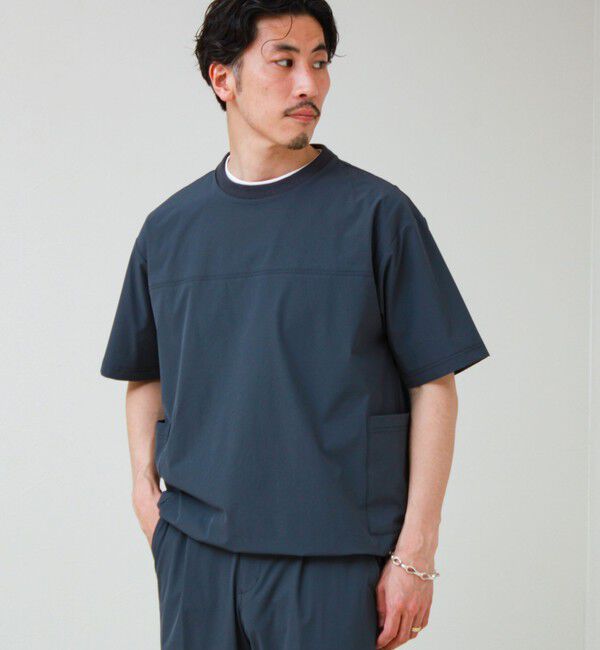 GLOSTER「【接触冷感/セットアップ着用可能】SoftCool サイドポケットTシャツ」|Tシャツ・カットソー|