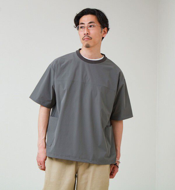 GLOSTER「【接触冷感/セットアップ着用可能】SoftCool サイドポケットTシャツ」|Tシャツ・カットソー|