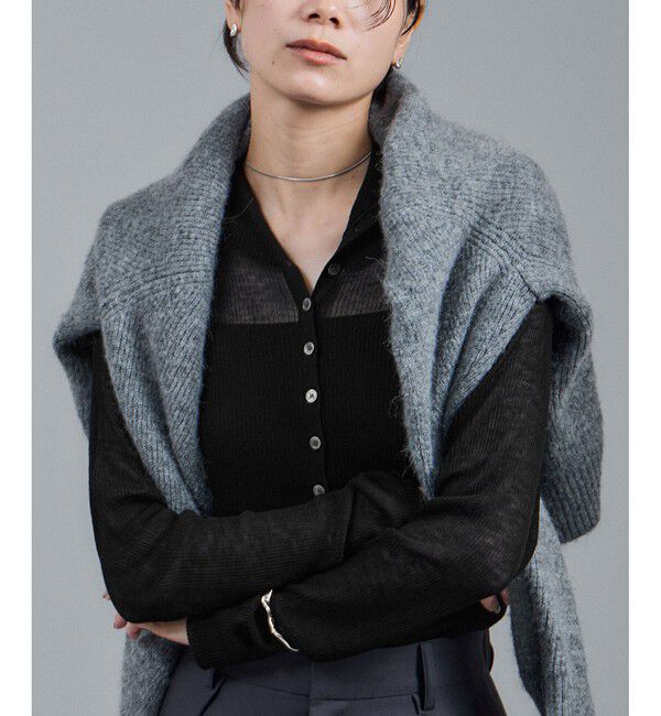 SALON adam et rope'「リブニット2WAYタートルネックプルオーバー」|ニット・セーター|