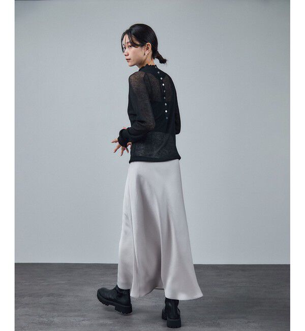 SALON adam et rope'「リブニット2WAYタートルネックプルオーバー」|ニット・セーター|