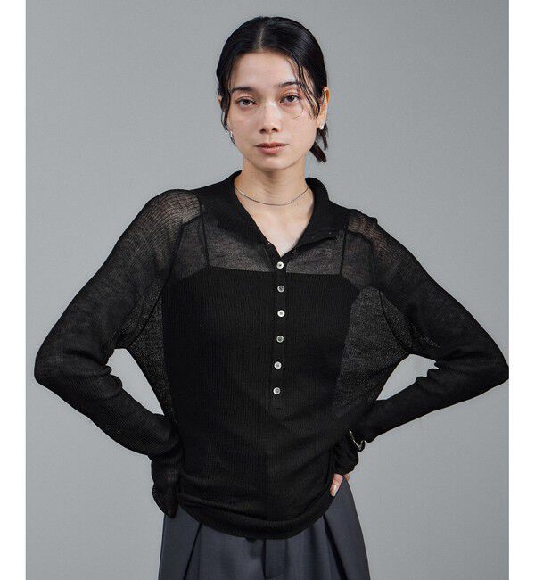 SALON adam et rope'「リブニット2WAYタートルネックプルオーバー」|ニット・セーター|