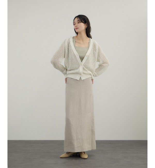 SALON adam et rope'「リネンドンゴロススカート/セットアップ対応」|スカート|