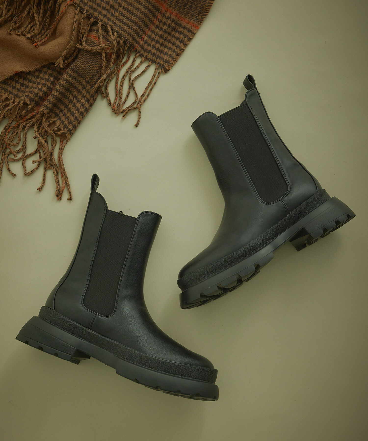 Juze「【新色追加】【軽量】やわらかな履き心地。トラックソールサイドゴアブーツ」|その他|