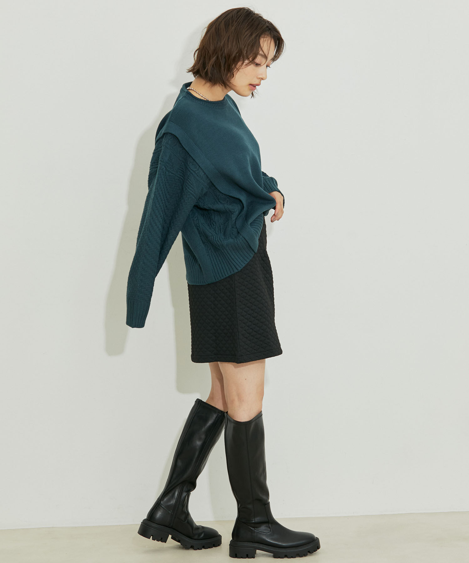 VIS「ボリュームソールストレッチロングブーツ」|ロングブーツ|