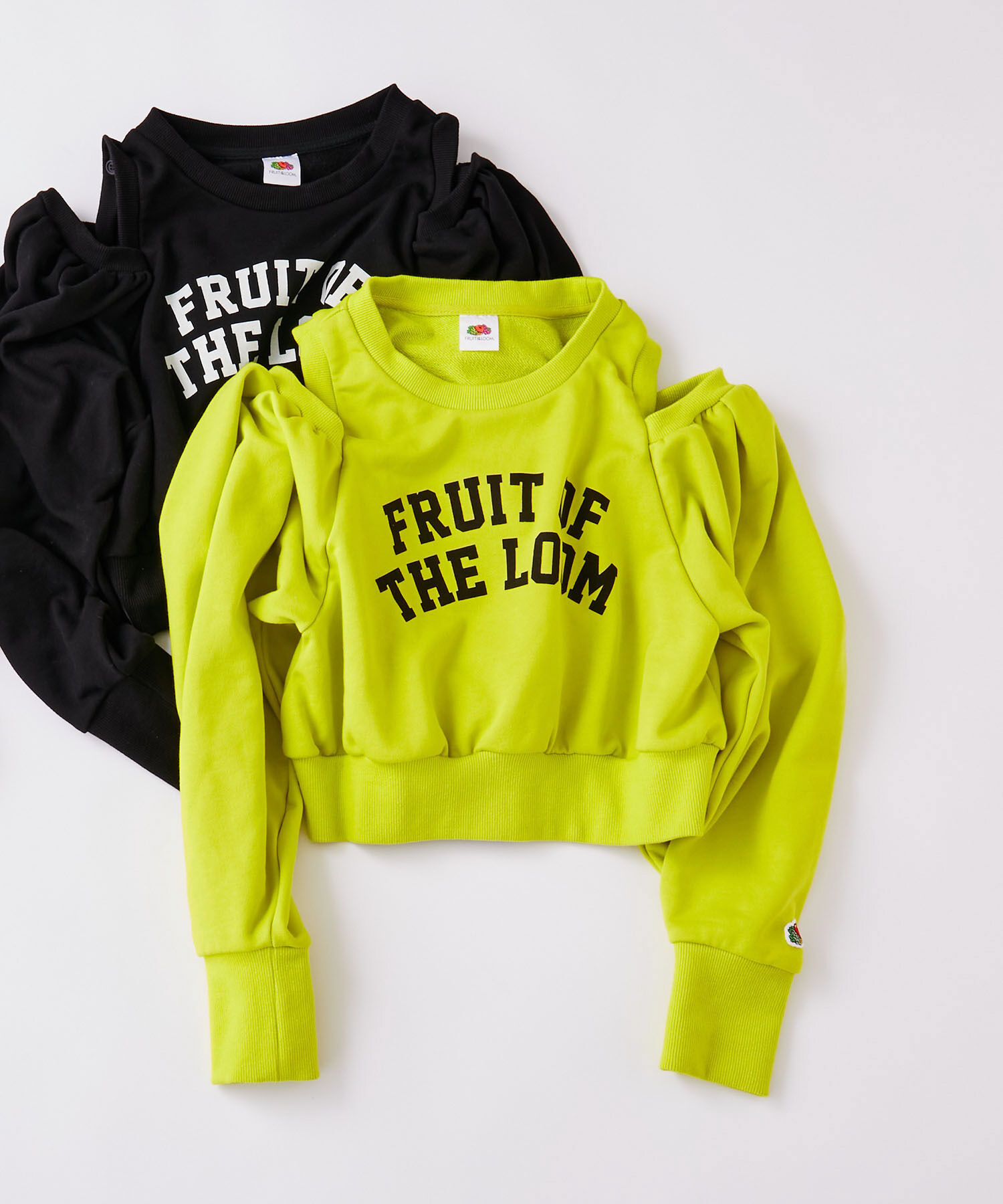 VIS「【FRUIT OF THE LOOM別注】オープンショルダースウェット」|スウェット・ジャージ|