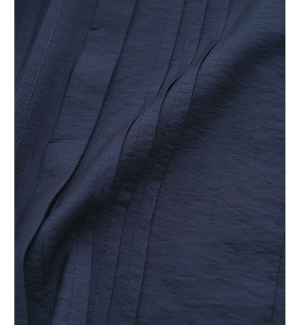 VIS「【洗える】フロントピンタックフリルブラウス」|シャツ・ブラウス|