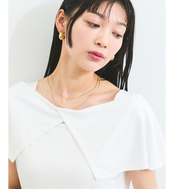 VIS「【WEB限定】ビッグカラーペプラムカットソー」|Tシャツ・カットソー|