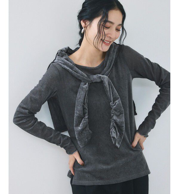 VIS「シアーベロアロングスリーブTシャツ」|Tシャツ・カットソー|