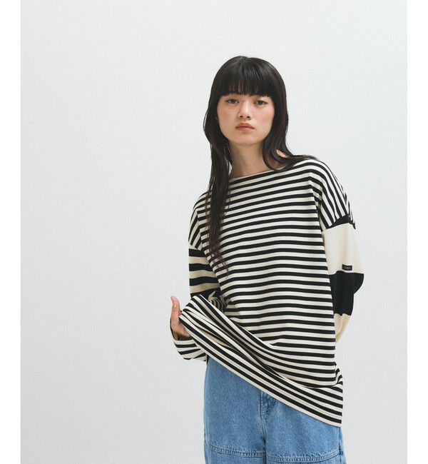 ADAM ET ROPE'「【G.F.G.S. for ADAM ET ROPE'】別注ボートネックボーダー」|Tシャツ・カットソー|