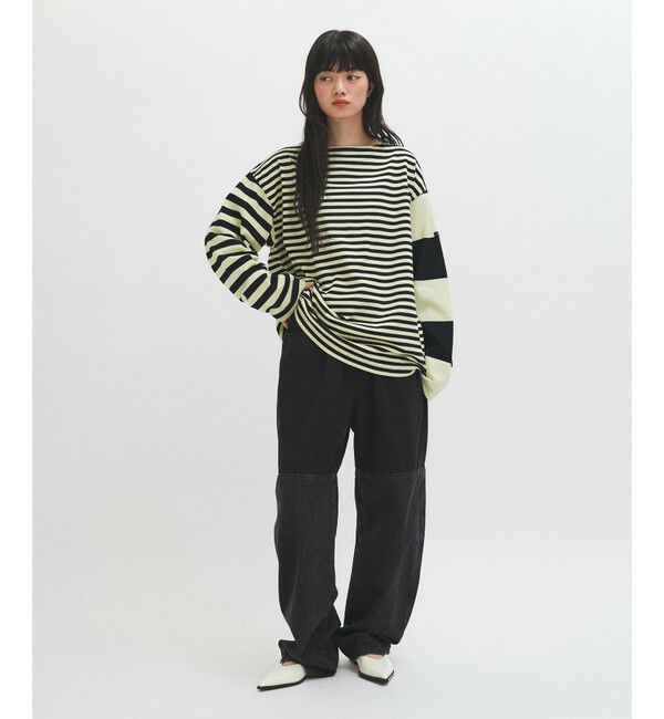 ADAM ET ROPE'「【G.F.G.S. for ADAM ET ROPE'】別注ボートネックボーダー」|Tシャツ・カットソー|