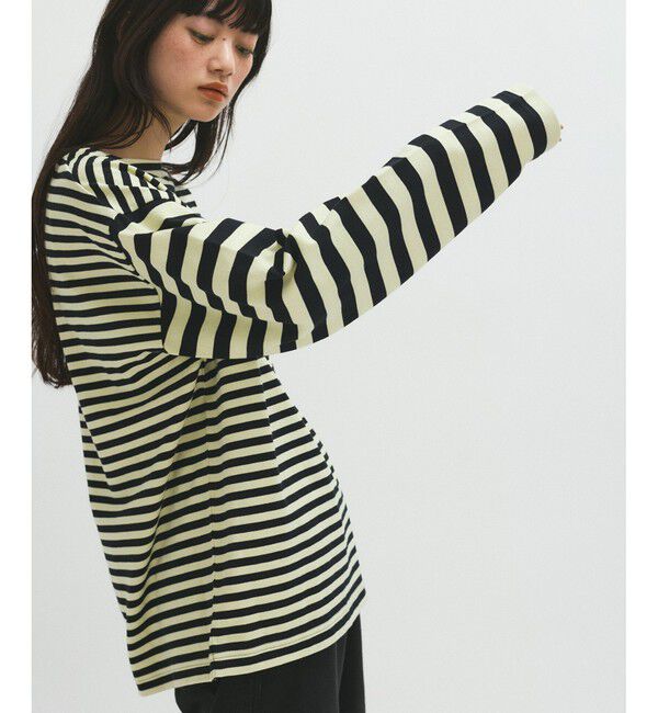 ADAM ET ROPE'「【G.F.G.S. for ADAM ET ROPE'】別注ボートネックボーダー」|Tシャツ・カットソー|