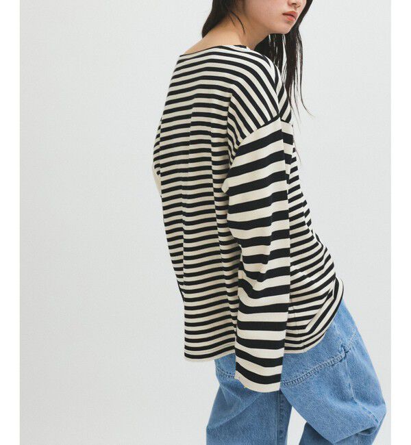 ADAM ET ROPE'「【G.F.G.S. for ADAM ET ROPE'】別注ボートネックボーダー」|Tシャツ・カットソー|